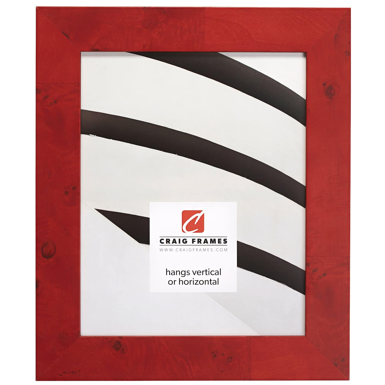 Craig Frames Innovations Red Burl Picture Frame